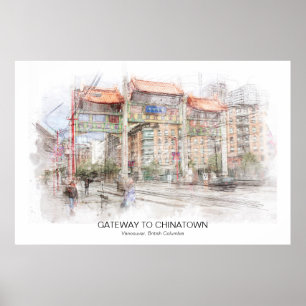 Gateway to Chinatown Vancouver ID711 Poster