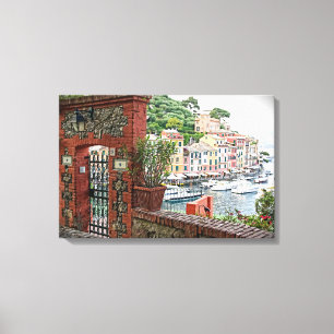 Gateway to Paradise in Portofino, Italia Canvas Print