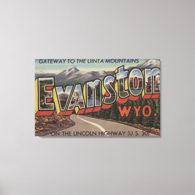 Gateway to the Uinta Mountains - Evanston, WY Canvas Print (Front)