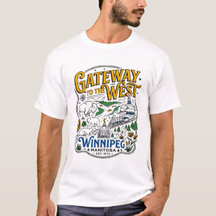 Gateway To The West Winnipeg Manitoba Canada T-Shirt