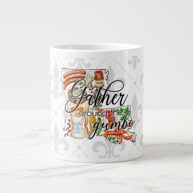 Gather Around the Gumbo Louisiana Cajun Coffee Mug (Front)