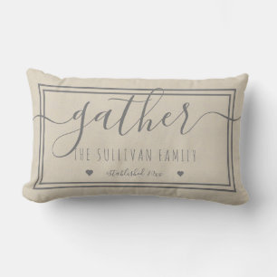 Gather   Home Family Name   Date Farmhouse Lumbar Pillow