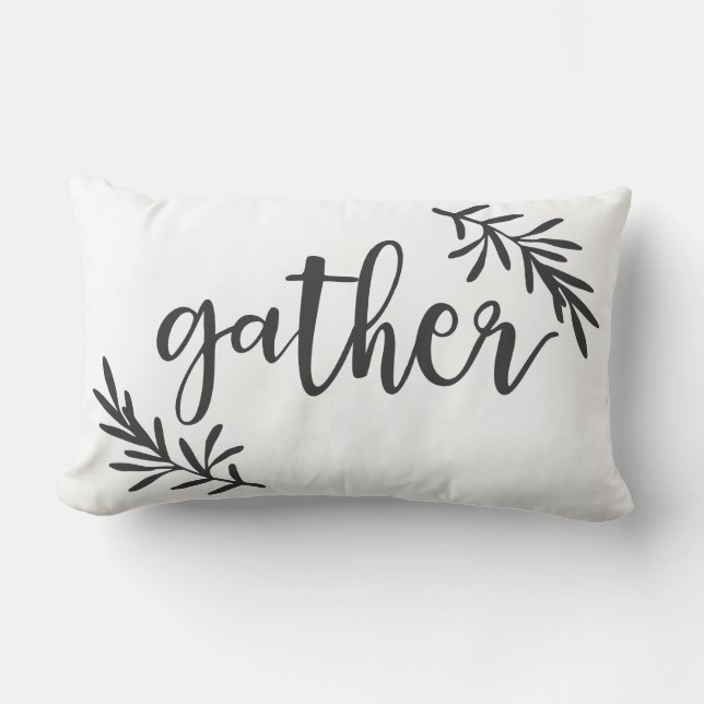 Gather  lumbar pillow (Front)