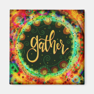 ‘Gather'’ ONE WORD Inspirivity Magnet