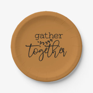 Gather Together Thanksgiving Plates Napkins