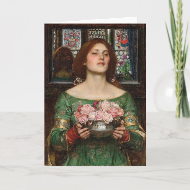 Gather Ye Rosebuds | John William Waterhouse Card (Front)