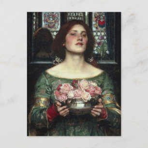 'Gather Ye Rosebuds While Ye May' John William Wat Postcard