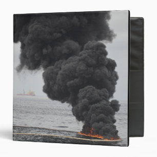Gathered concentrated oil burns binder