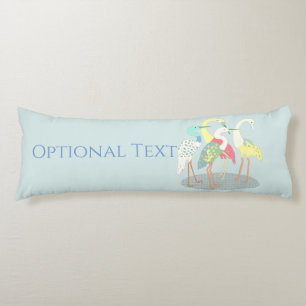Gathered Cranes Body Pillow