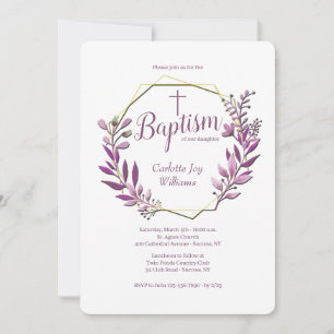 Gathered Together Religious Invitations (Pink)