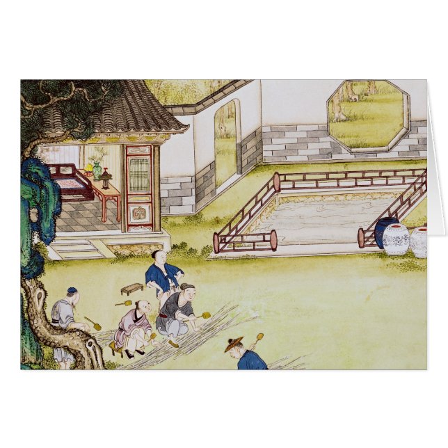 Gathering bamboo to make paper (Front Horizontal)