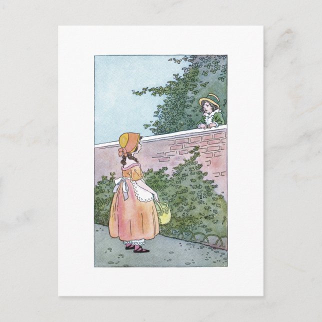 Gathering berries postcard (Front)