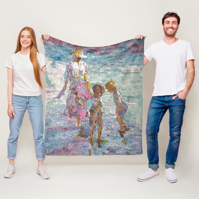 Gathering Light © – Fine Art Fleece Blanket (In Situ)