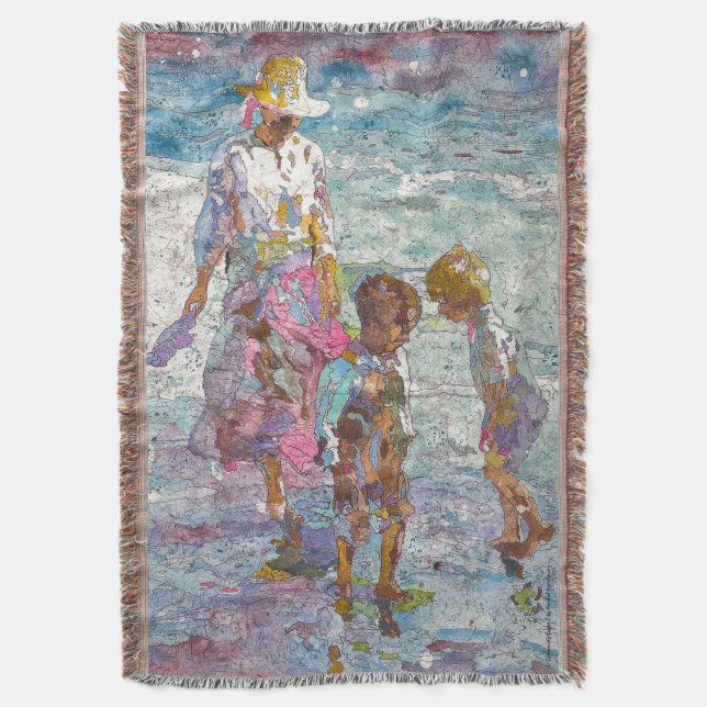 Gathering Light © – Fine Art Throw Blanket (Front Vertical)