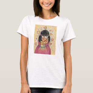 Gathering Love Hearts Art Custom Shirt
