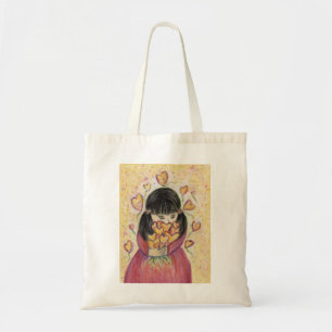 Gathering Love Hearts Art Inspirational Tote Bags