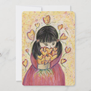 Gathering Love Hearts Colourful Invitations