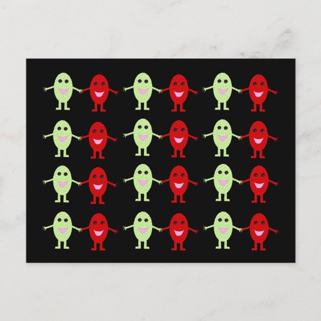 Gathering Of Grapes Postcard (Front)