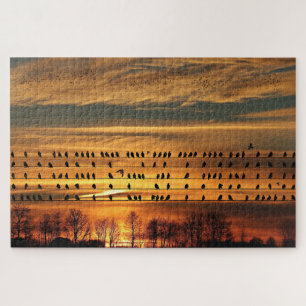 Gathering of Starlings Jigsaw Puzzle