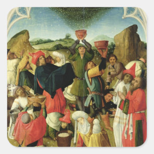 Gathering of the Manna Square Sticker