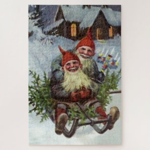 “Gathering Pine Boughs” by Jenny Nystrom Jigsaw Puzzle