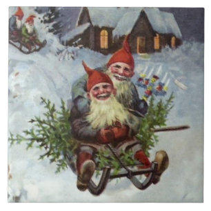 “Gathering Pine Boughs” by Jenny Nystrom Tile