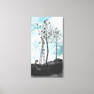 Gathering Pine Cones Canvas Print