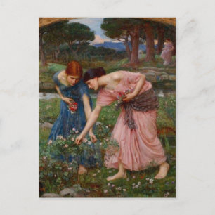 Gathering Rosebuds Postcard