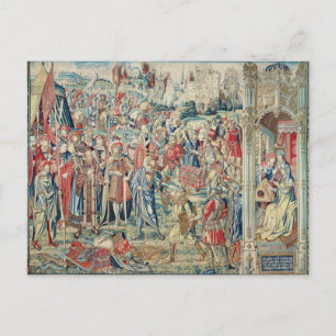 Gathering the Booty, Tapestry of David and Bathshe Postcard