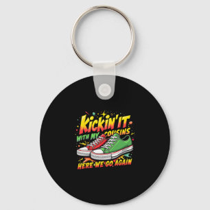 Gathering Trip Kickin’ It With The Kins Black Fami Keychain