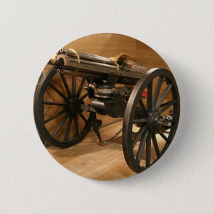 Gatlin Gun - Civil War 2 Inch Round Button