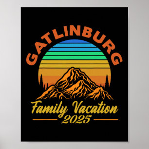 Gatlinburg Family Vacation 2025 Family Trip Matchi Poster