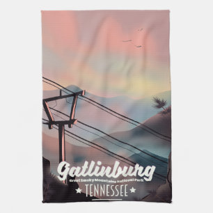 Gatlinburg Great Smoky Mountains Tennessee Kitchen Towel