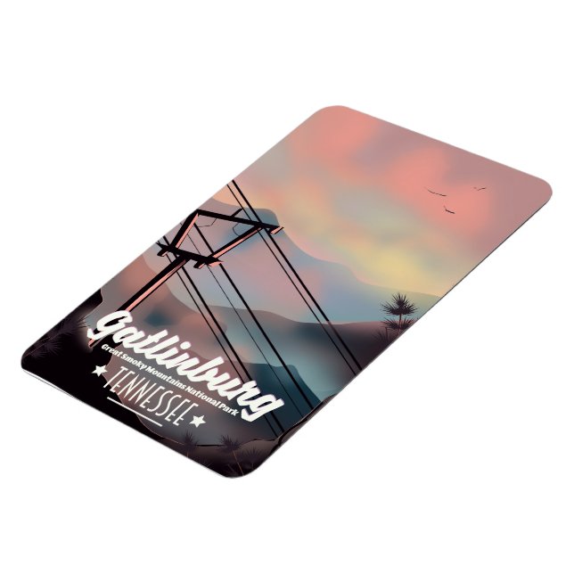 Gatlinburg Great Smoky Mountains Tennessee Magnet (Left Side)