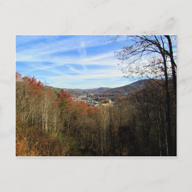 GatlinBurg in the Distance Postcard (Front)