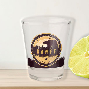 Gatlinburg Tennessee Bear Pine Tree Nature Vintage Shot Glass