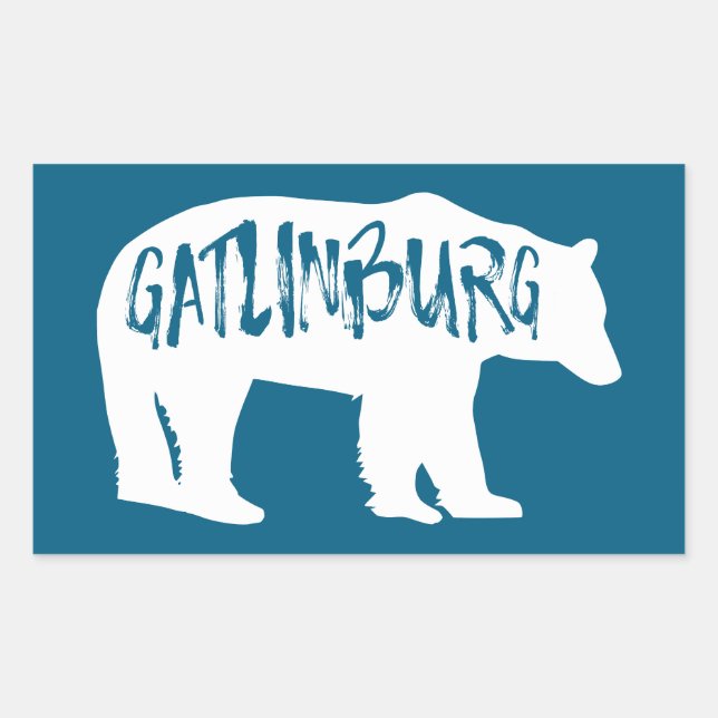 Gatlinburg Tennessee Bear Sticker (Front)