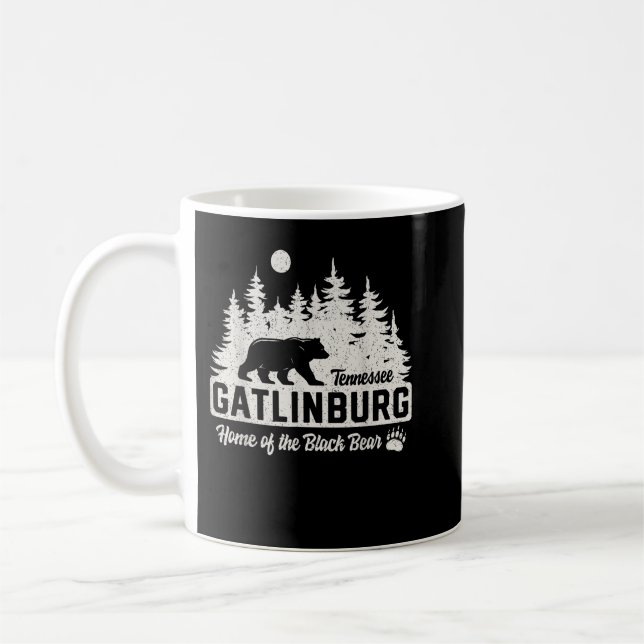 Gatlinburg Tennessee Black Bear Great Smoky Mounta Coffee Mug (Left)