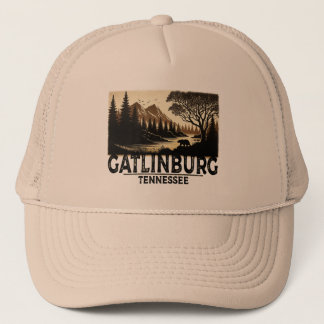 Gatlinburg Tennessee Vintage Smoky Mountains Trucker Hat