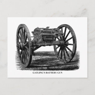 Gatling Gun Postcard
