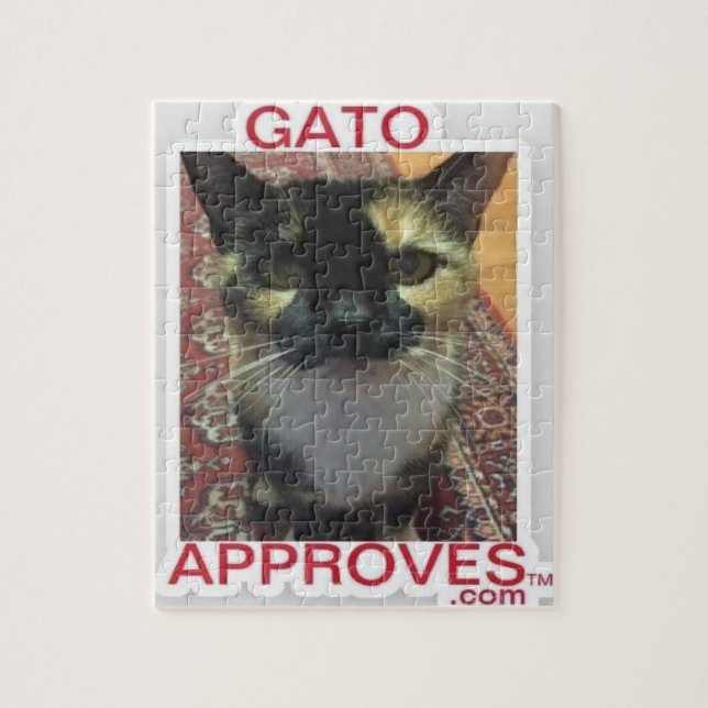 Gato approuve le puzzle (Vertical)