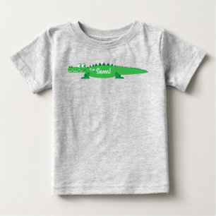 Gator Alligator Crocodile Kids 1st Birthday Party Baby T-Shirt