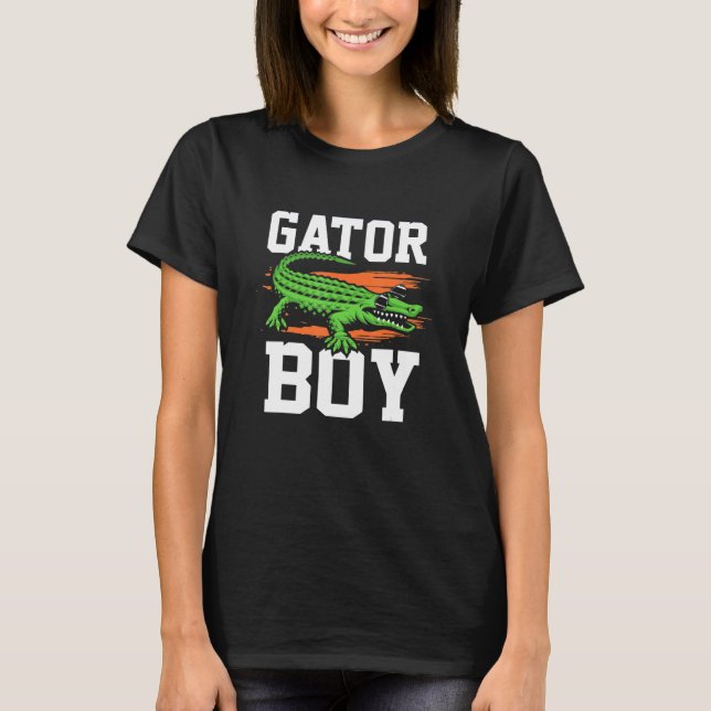 Gator Boy for Men Women Crocodile T-Shirt (Front)