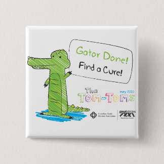 Gator Done! 2 Inch Square Button