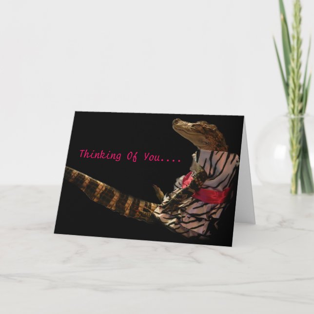 Gator Greetings - Thinking Of You Card (Front)