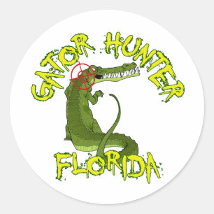 Gator Hunter Florida Classic Round Sticker