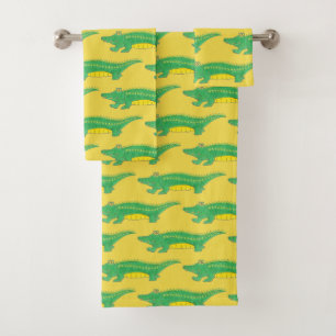Gator jaune vert Alligator Crocodile Crocodile Ani