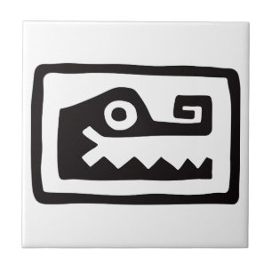 Gator, Mexican hieroglyph(Maya) Tile