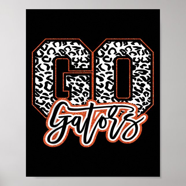 Gator Name Team Go Back To School Heart For Men Wo Poster (Front)