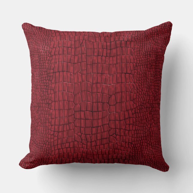 Gator Print Throw Pillow (Front)